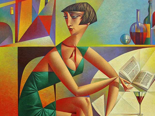 georgy-kurasov-Russian-contemporary-colorful-emotive-cubist-painter