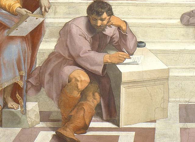 Raphael-raffaello-sanzio-School-Athens-Pope-Julius-rivalry-Michelangelo
